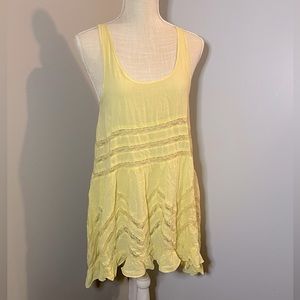 Free People Yellow Mini Sundress